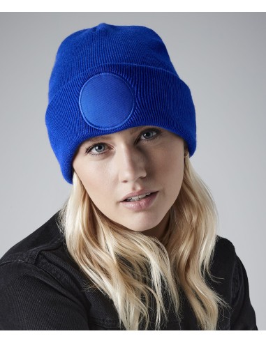 B-B446-Circular Patch Beanie